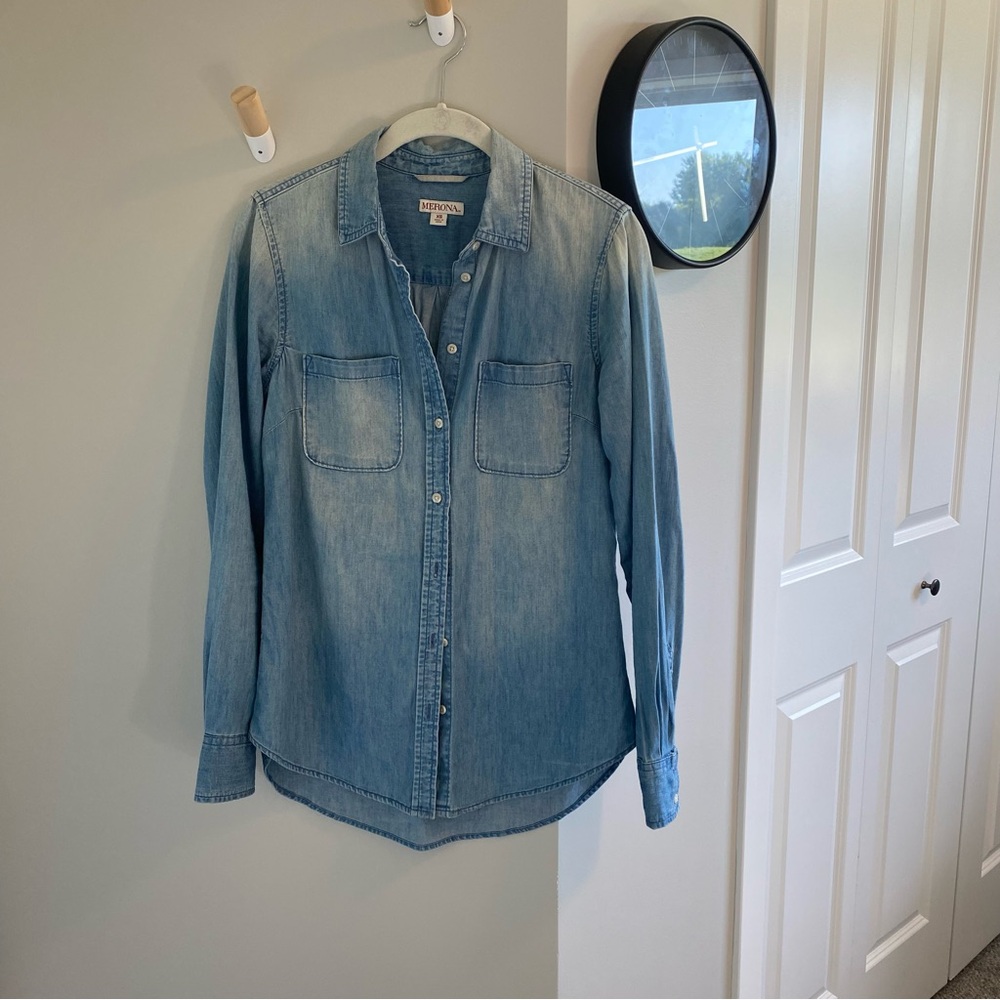 Merona Light Blue Button Down Shirt